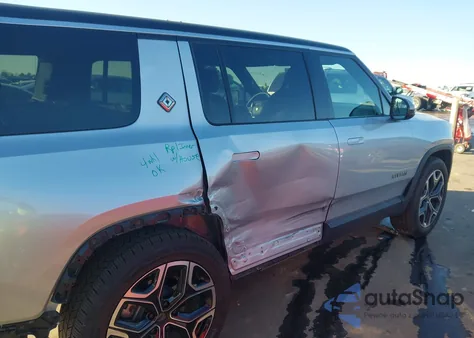 2025 Rivian R1S Adventure Dual Motor Large Pack/Adventure Dual Motor Max Pack from USA, damaged, VIN 7PDSGBBA9SN050447